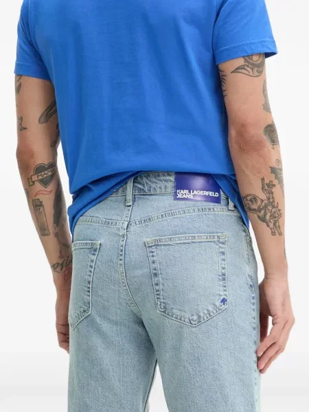Дънкови шорти Karl Lagerfeld Jeans синьо