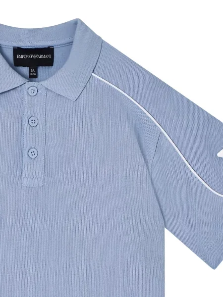 Koszulka polo dziecięca Emporio Armani niebieska