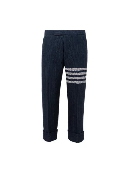 Spodnie Thom Browne tweedowe niebieskie
