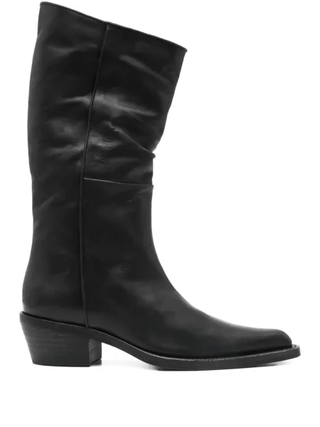Botine Khaite din piele negru