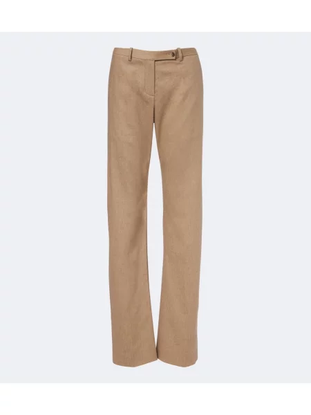 Pantaloni Khaite de lână bej