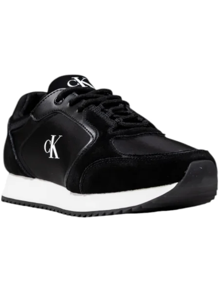 Calvin Klein Jeans Sneakersy Runner Laceup Sock Mg Mix čierna