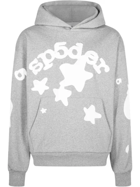 Hanorac cu glugă Sp5der gri