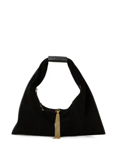 Colier Twinset din piele negru