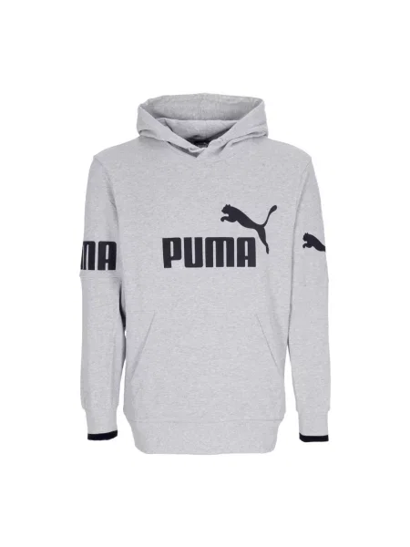 Bluza z kapturem Puma z kapturem szara