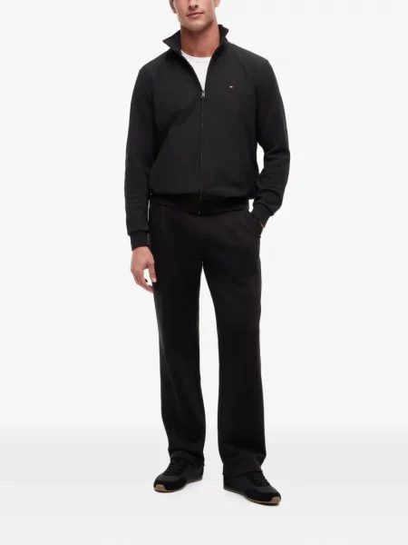 Τρέξιμο παντελόνι Tommy Hilfiger με αυτόγραφο μαύρο
