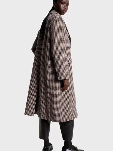 Вовняне картате пальто Tommy Hilfiger