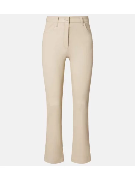 Pantaloni Joseph din piele alb