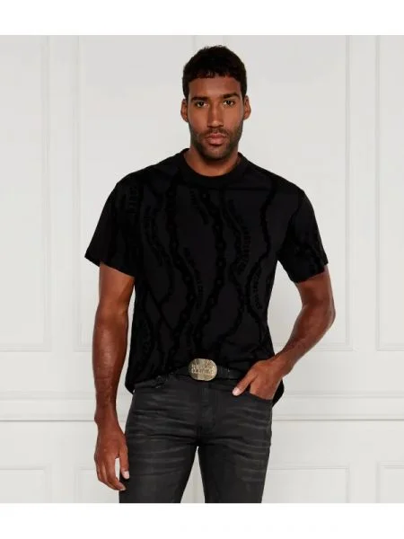 Versace Jeans Couture Tricou | Relaxed fit negru