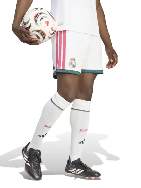 ADIDAS PERFORMANCE Športové nohavice REAL žltá / smaragdová / melónová biela