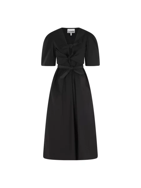 Sukienka midi Ganni czarna