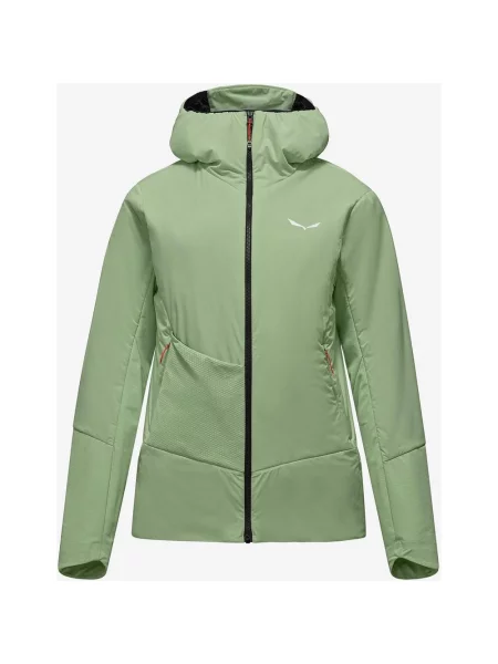 Kurtka z kapturem Salewa Pedroc TirolWool Air Hybrid pastelowy 36 zielony