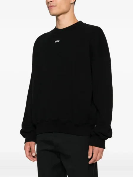 Hanorac Off-white cu imagine alb