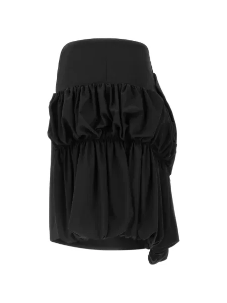 Fustă Comme Des Garçons asimetrică drapată negru