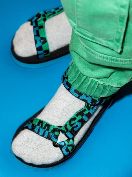 Dětské sandály Stella Mccartney modré