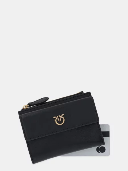 Pénztárca PINKO Compact Wallet . AI PCPL fekete