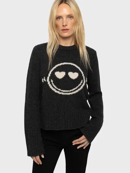 Шерстяной свитер Zadig&voltaire серый