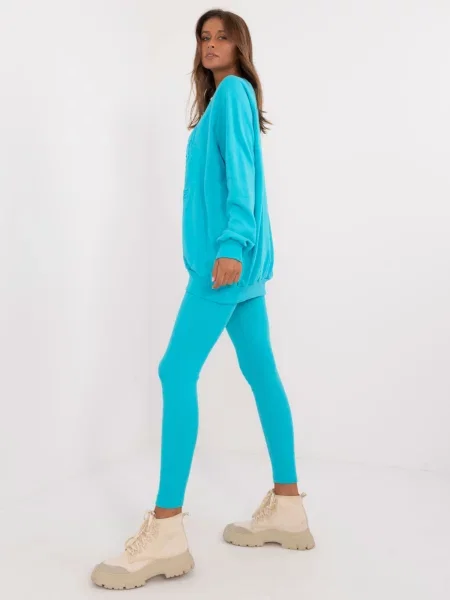 Pulover Fashionhunters modra
