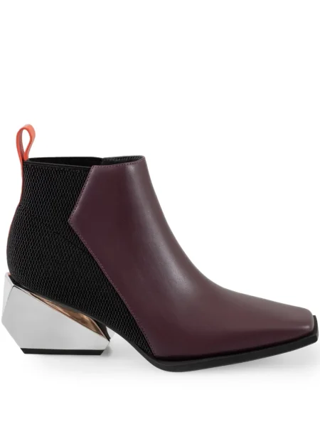 Botine United Nude cu imprimeu geometric violet