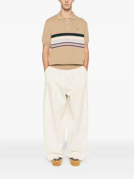 Scurt tricou Lacoste cu dungi