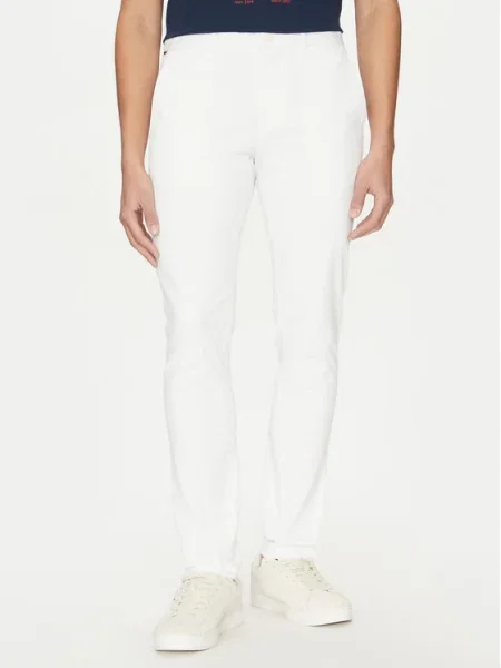 Tommy Hilfiger Pantaloni chino Bleecker alb