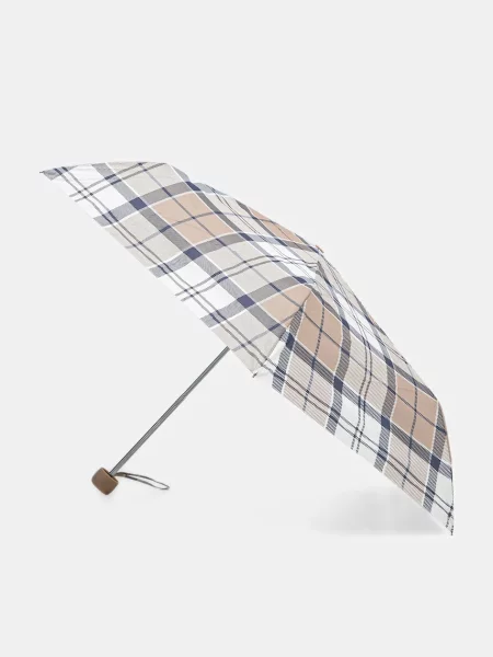 Parasol Barbour w kratę beżowy