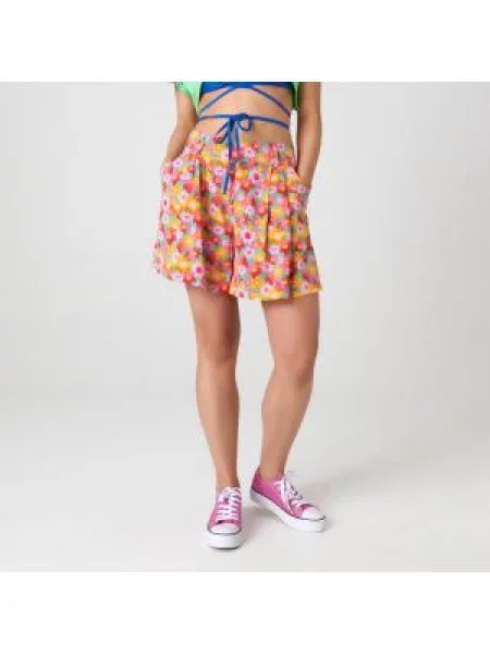 Sinsay Květované kraťasy Vícebarevná