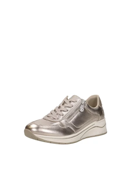 Sneakersy Rieker skórzane żółte