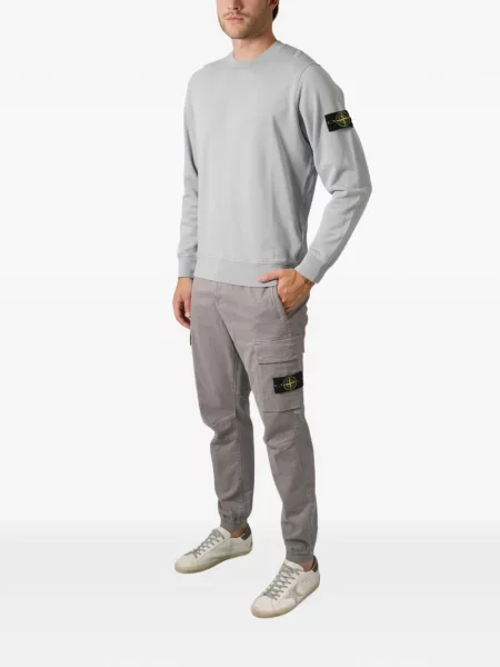 Hanorac Stone Island cu strasuri gri