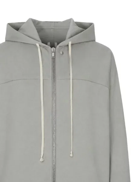 Geacă de vânt Rick Owens cu perle din jerseu gri