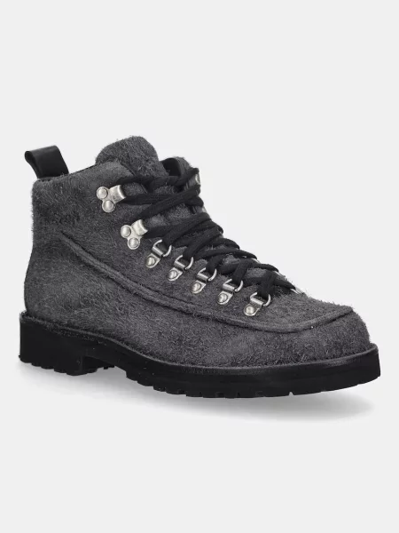 Fracap pantofi de piele întoarsă gri