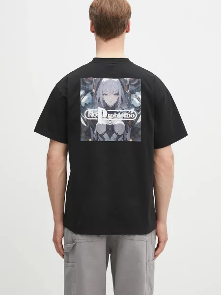 Футболка No Problemo с принтом черная