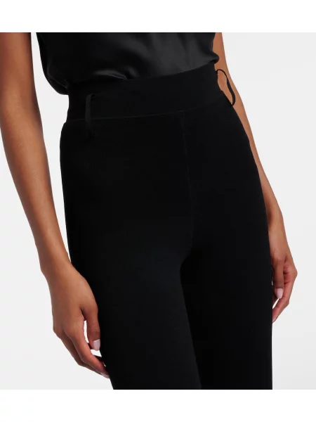 Cu centură leggings Self-portrait negru