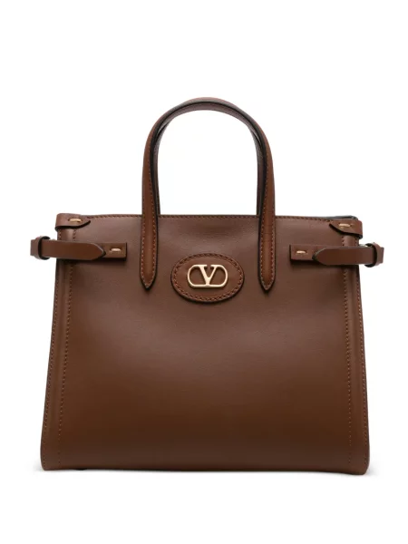 Shopper táska Valentino Garavani barna