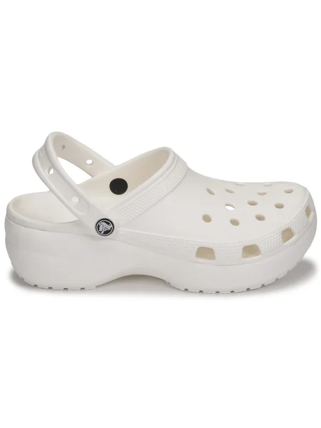 Dámske šľapky Crocs Classic Platform Clog white biela