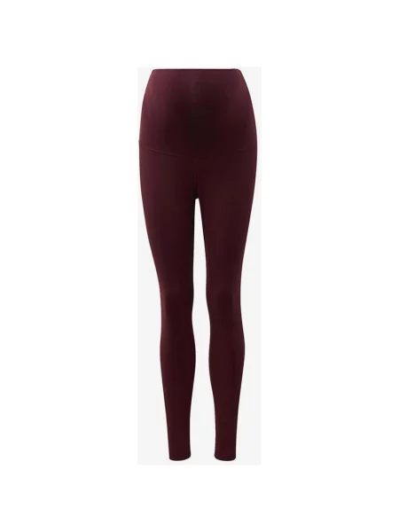 Długie legginsy ciążowe Reebok Lux w kolorze bordowym XXS czerwone