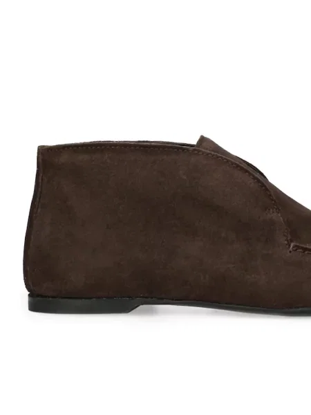 Pantofi loafer Toteme din piele maro