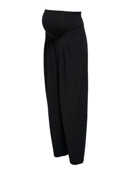 Only Maternity Pantaloni cutați OLMBANG' negru