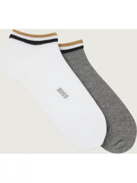BOSS BLACK Șosete/tălpici 2P AS Uni stripe CC alb