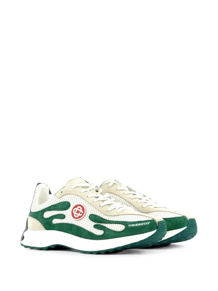 Sneakerși Casablanca cu autograf alb