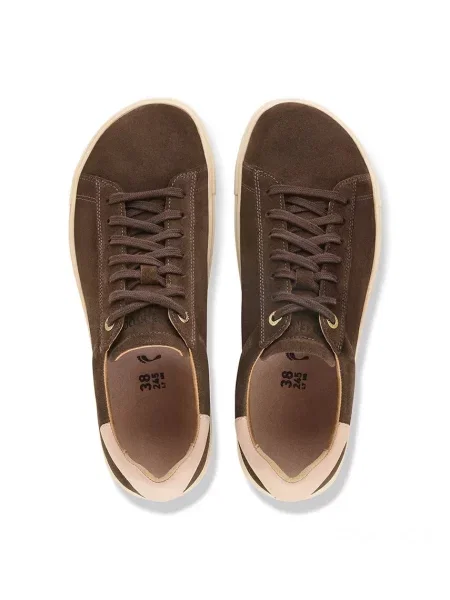 Birkenstock Bend Low Suede Leather маратонки от велур кафяво