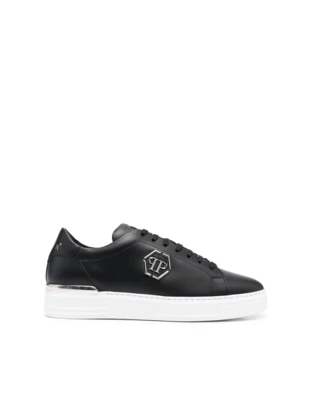 Sneakersy Philipp Plein skórzane czarne