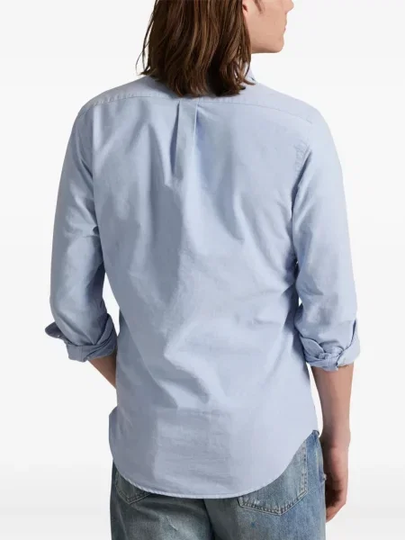 Ριγέ polo Polo Ralph Lauren με κουκούλα με αυτόγραφο λευκό