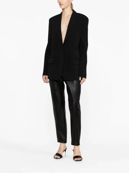Vienakrūtis švarkas Stella Mccartney juoda