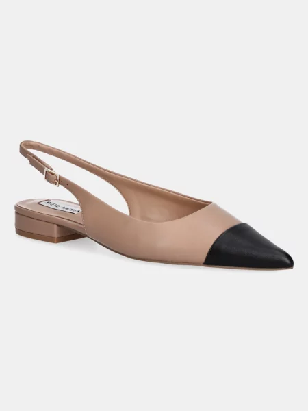 Кожени балеринки Steve Madden Rowyn с отворена кафяво