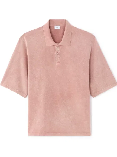 Tricou polo Celio roz