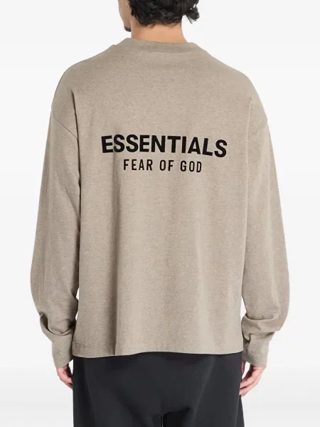 Μακρύς μπλούζα Fear Of God Essentials με στρογγυλή λαιμόκοψη γκρι