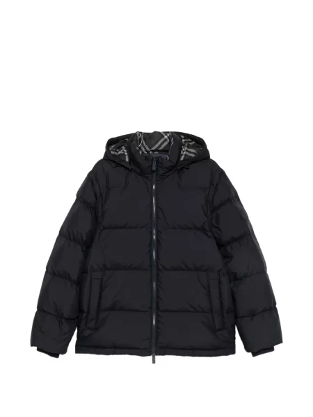 Geacă cu puf Burberry cu glugă negru