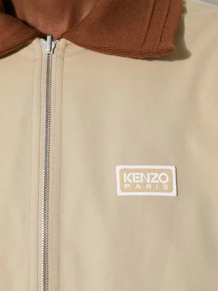 Двостороння куртка Kenzo Reversible Elevated Coach Jacket перехідна бежевий