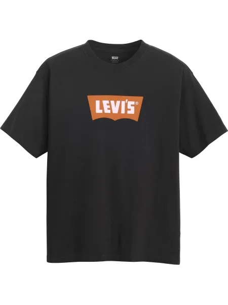 LEVI'S ® Póló narancsvörös / fekete fehér